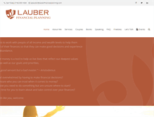 Tablet Screenshot of lauberfinancialplanning.com